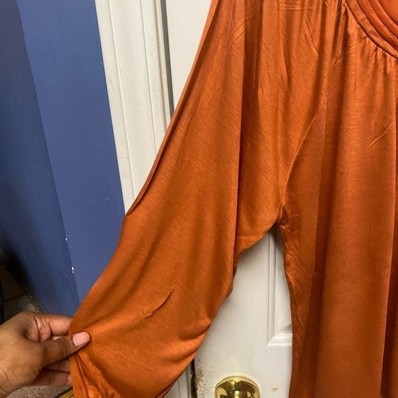 Max Love women oversized burnt orange blouse M - Picture 8 of 10